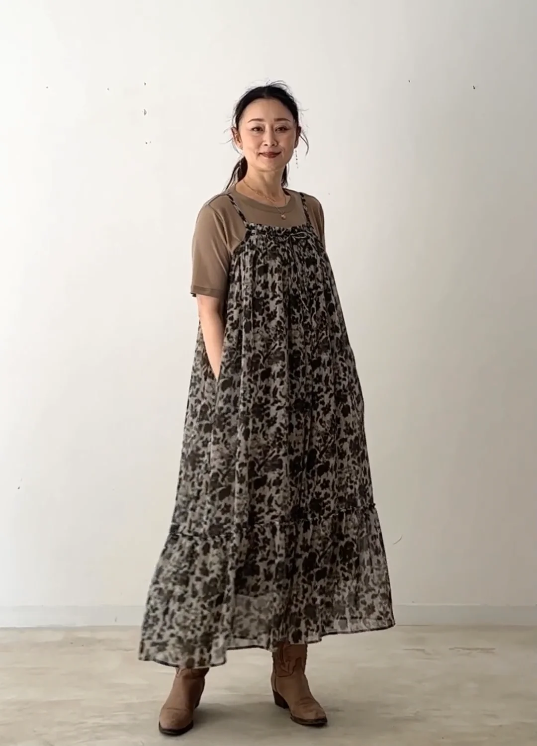 DEVEAUX ブラーフラワーpt.キャミソールドレス | HUG O WaR ONLINE STORE
