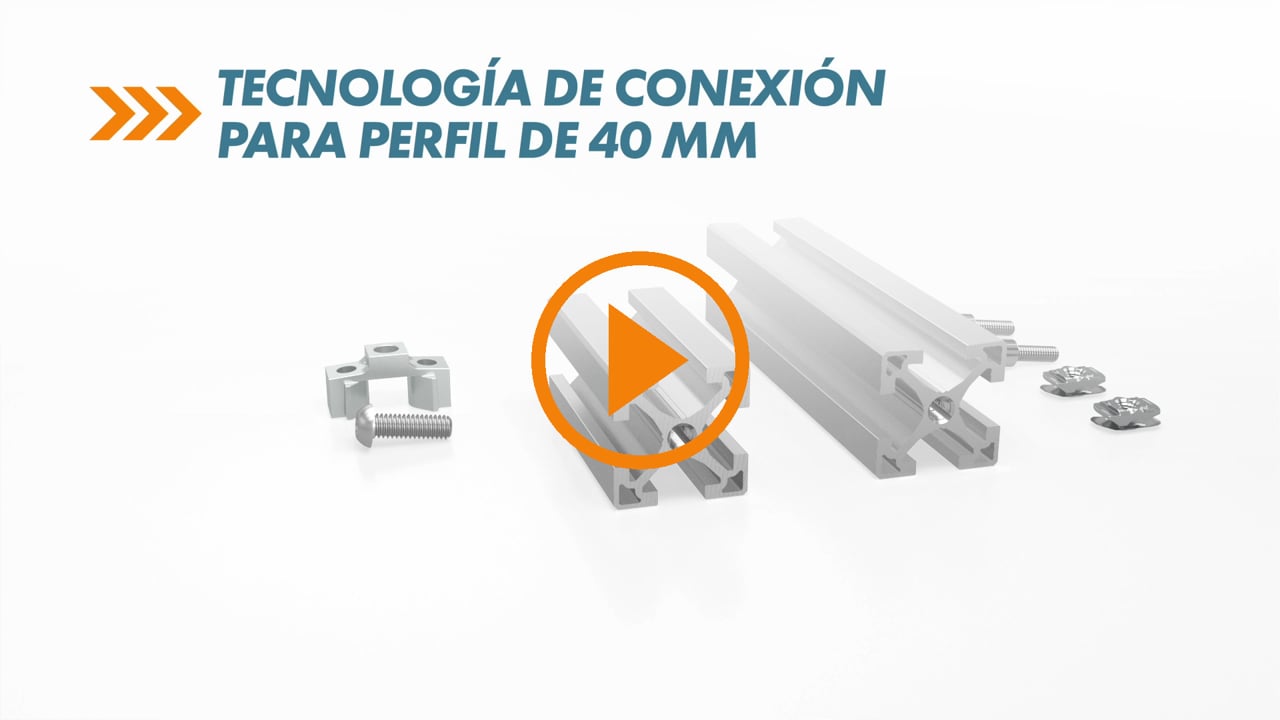 Tecnología de conexión para perfil de 40 mm | Robotunits