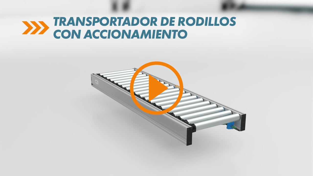 Transportador de rodillos con accionamiento | Robotunits