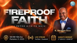 “Fireproof Faith” (2nd Service) | #trials #growth #faith #strength #problems