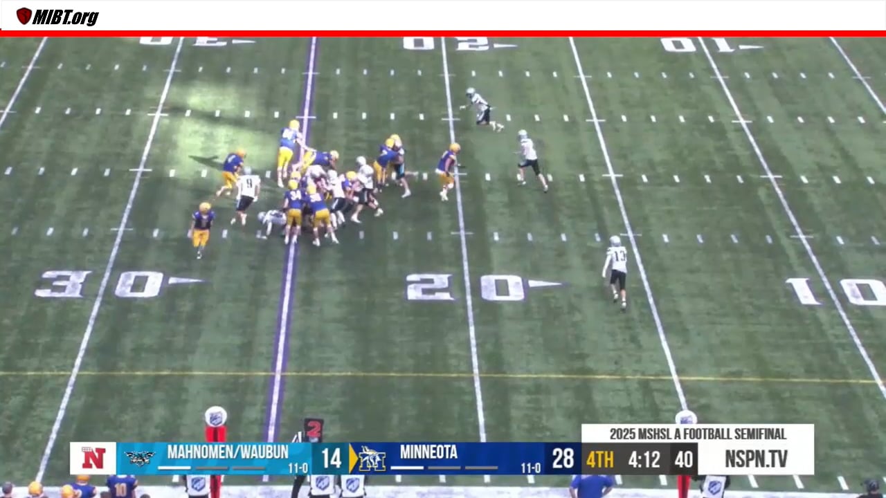 Illegal Block Below the Waist Defenseive player on run to the left