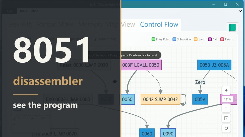 8051 Disassembler video demonstration