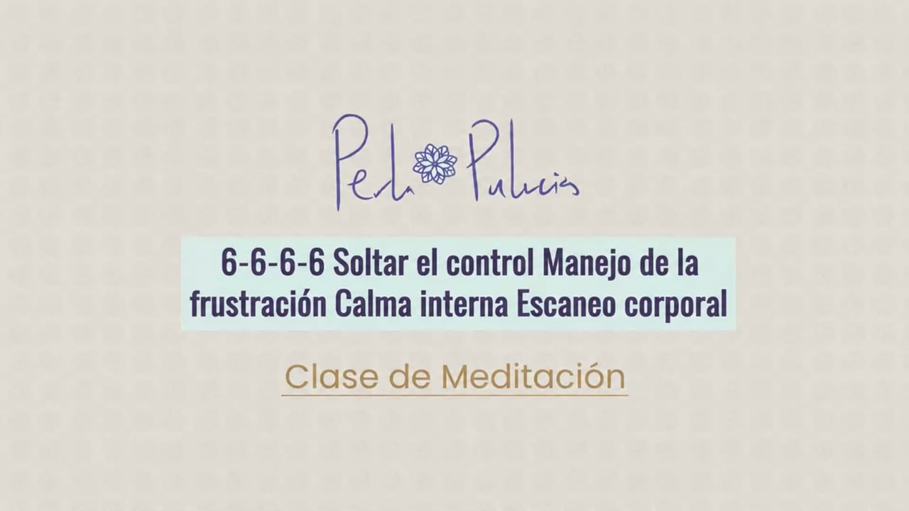 6-6-6-6 Soltar el control Manejo de la frustración Calma interna Escaneo corporal