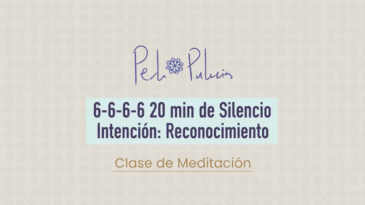 6-6-6-6 20 min de Silencio Intención: Reconocimiento