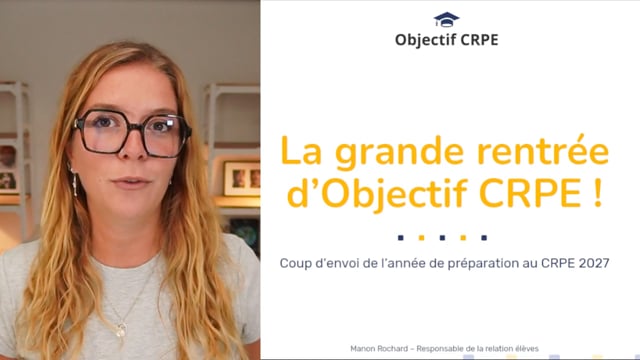 La grande rentrée d'Objectif CRPE !