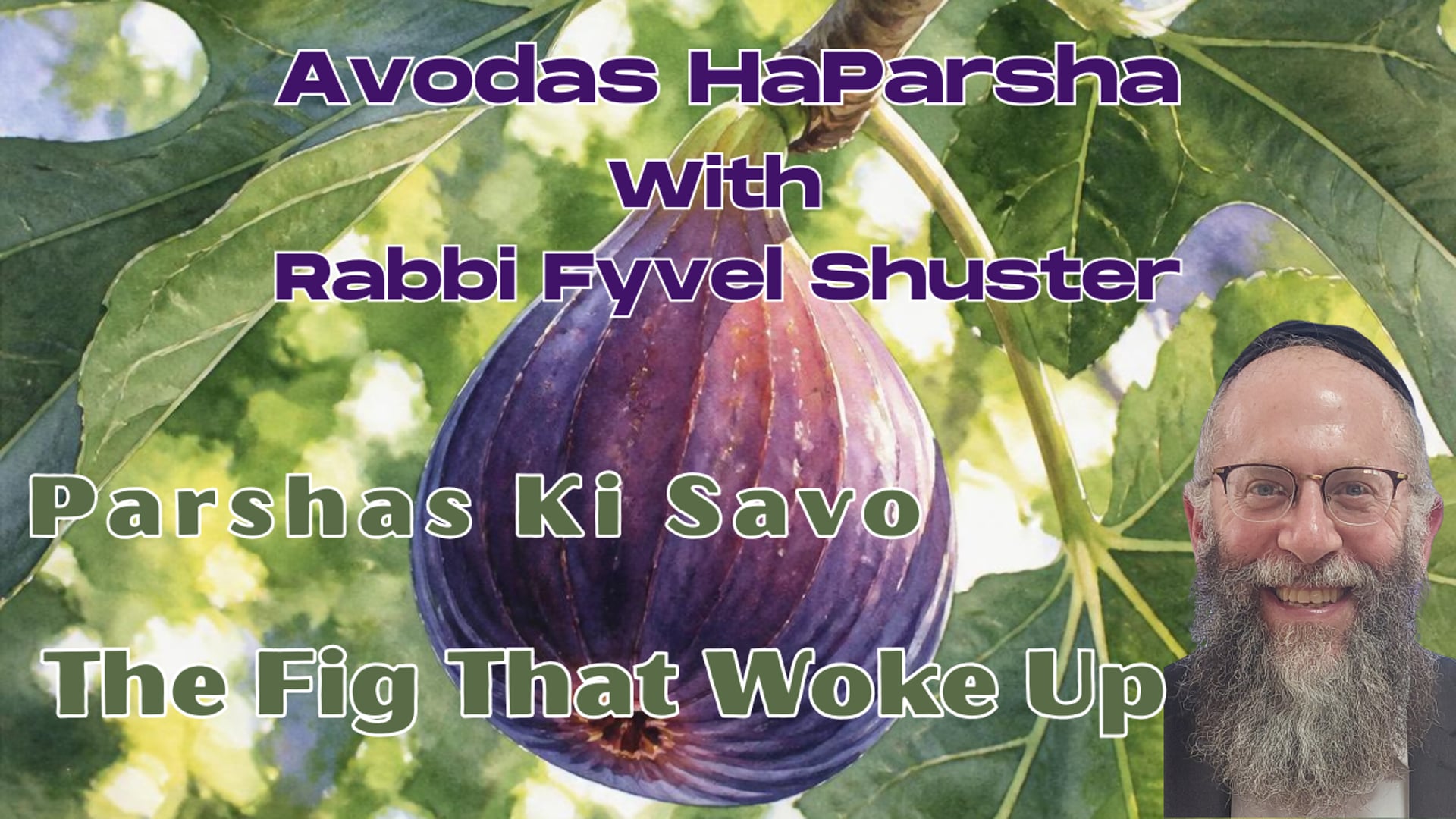 The Fig That Woke Up - Avodas Haparsha Parshas Ki Savo
