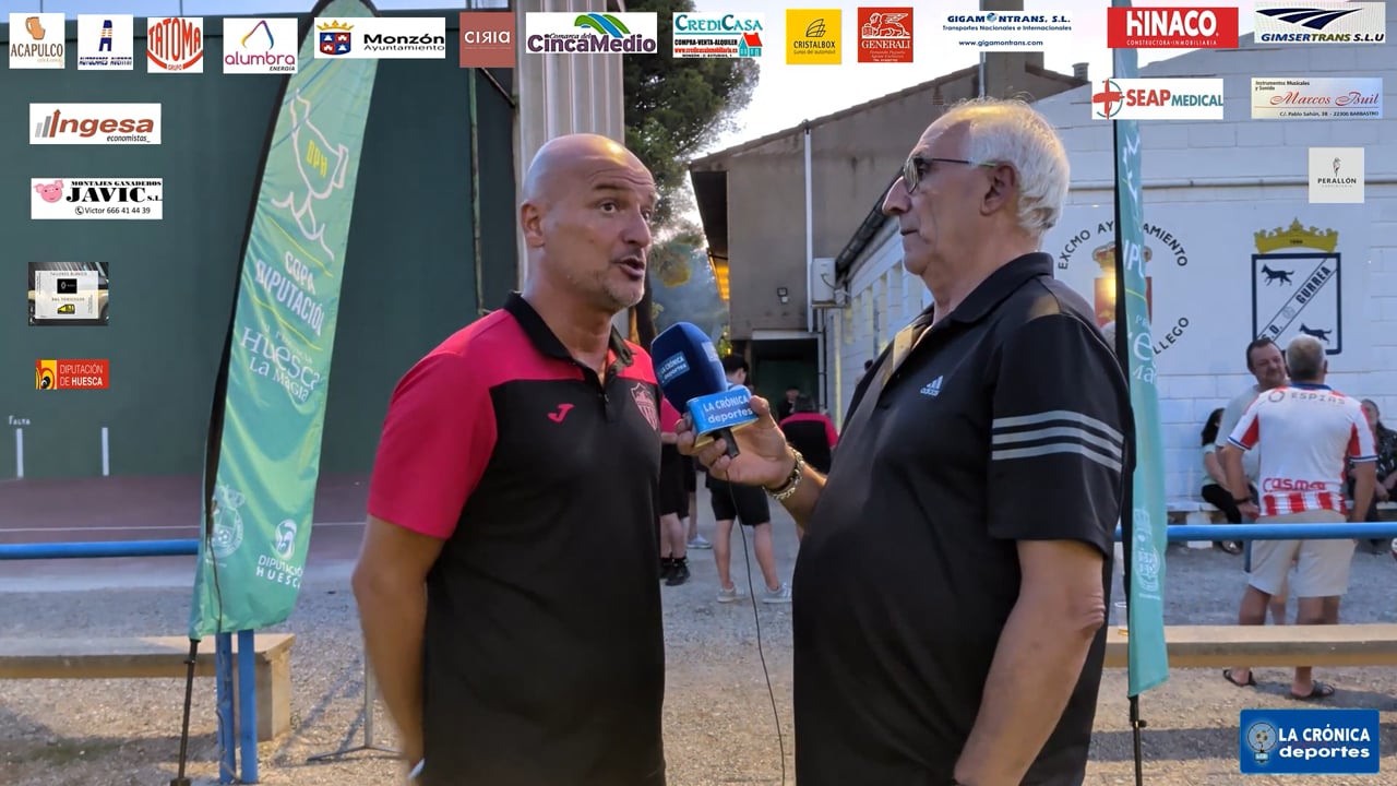 COPA  DIPUTACIÓN PROVINCIAL DE HUESCA  SEMIFINAL  SD GURREA 1-2 AT.MONZÓN  ISMAEL MARIANI  ( ENTRENADOR AT.MONZÓN )