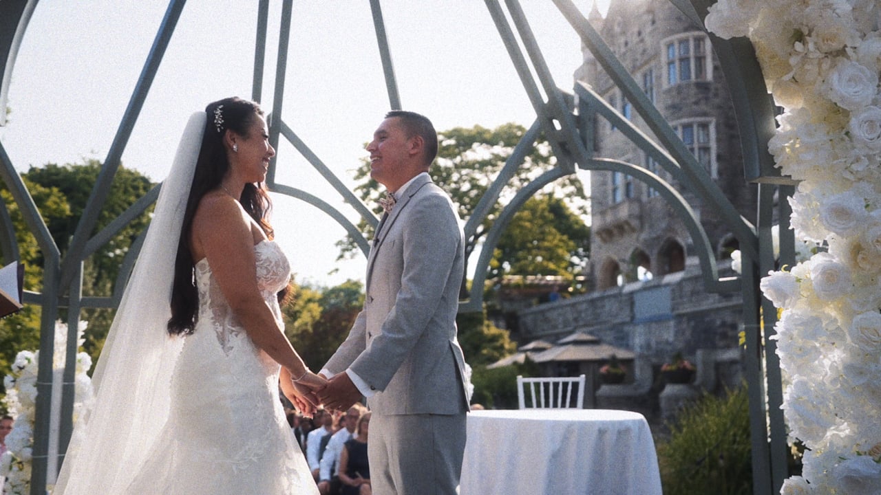 Annie + David in Rosemount Films’ Casa Loma wedding film