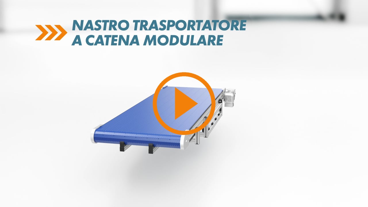 Nastro trasportatore a catena modulare | Robotunits