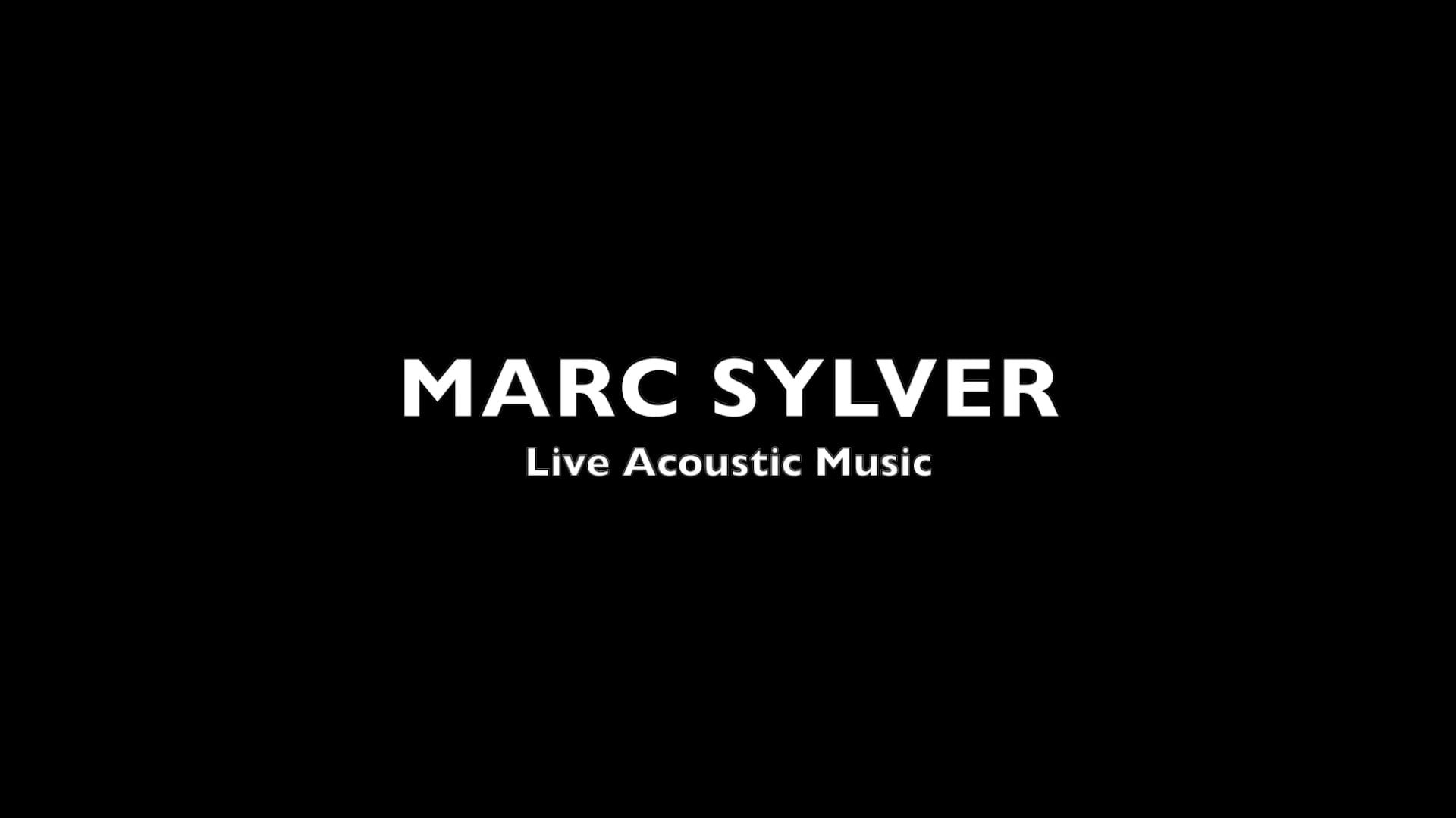 Promotional video thumbnail 1 for Marc Sylver