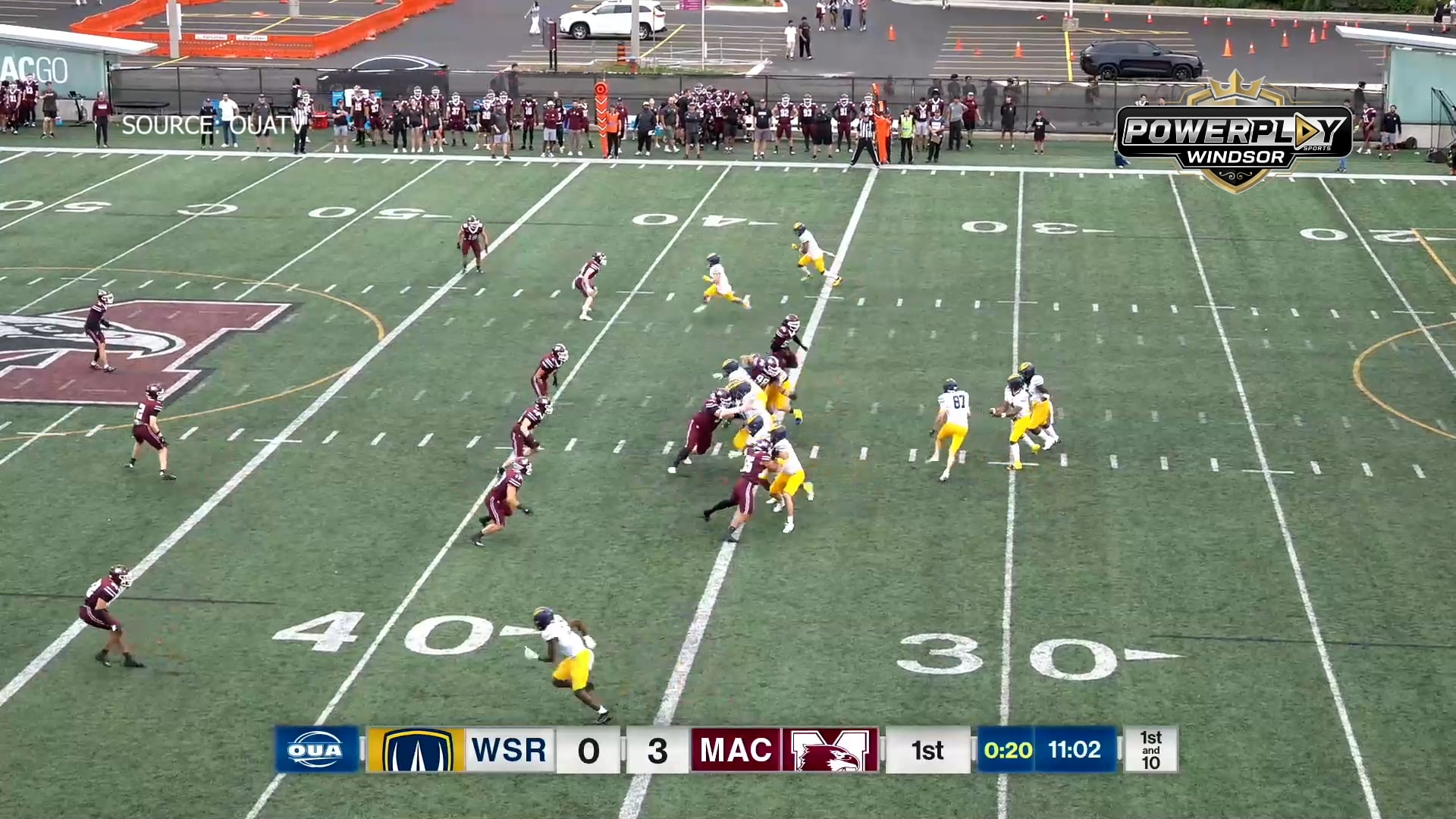 Evan Martin scores TD's in Lancers' loss at McMaster