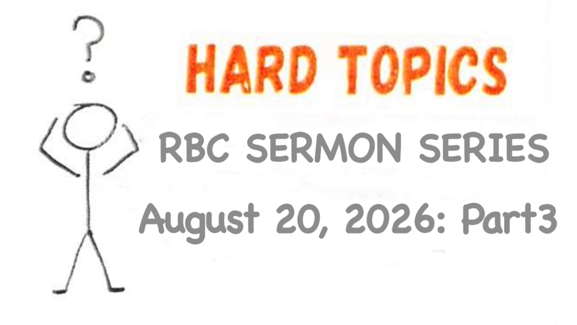 Royston Baptist Church 11 AM Worship Service Message for Aug. 30, 2026