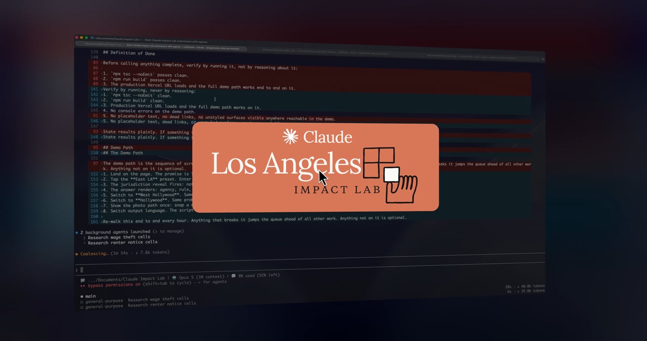 Claude Impact Lab: Los Angeles