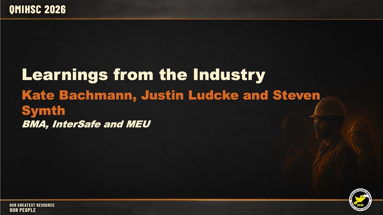 Ludcke - Learnings from the Industry