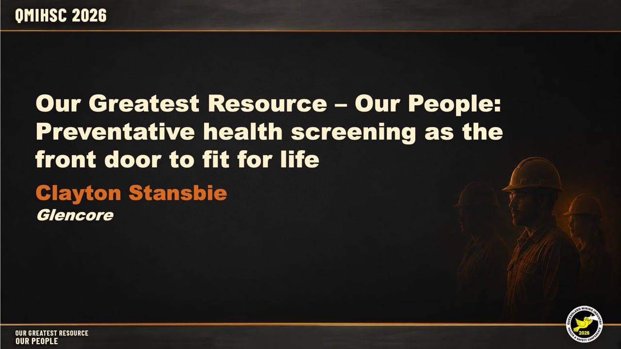 Stansbie - Our Greatest Resource – Our People: Preventative health screening as the front door to fit for life