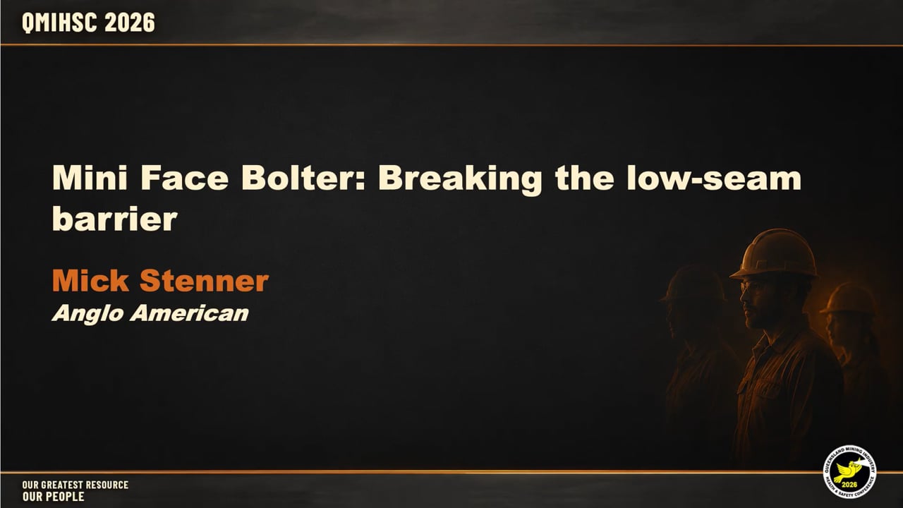 Stenner - Mini Face Bolter: Breaking the low-seam barrier
