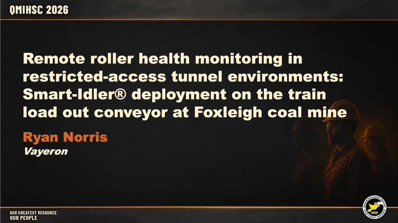 Norris - Remote roller health monitoring in restricted-access tunnel environments: Smart-Idler® deployment on the train load out conveyor at Foxleigh coal mine