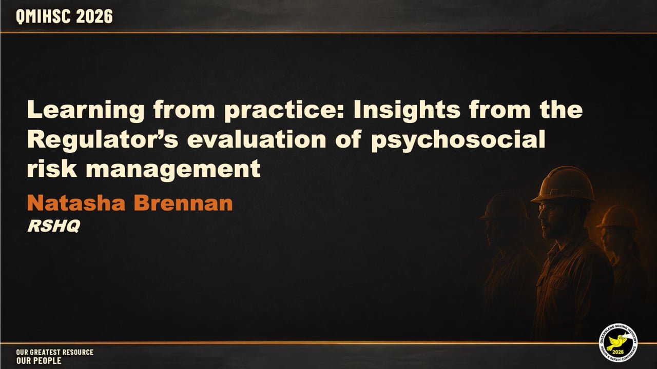 Brennan - Learning from practice: Insights from the Regulator’s evaluation of psychosocial risk management