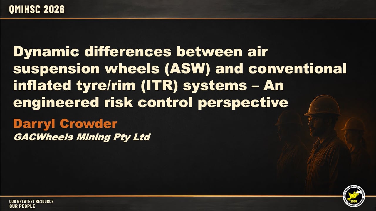 Crowder - Dynamic differences between air suspension wheels (ASW) and conventional inflated tyre/rim (ITR) systems – An engineered risk control perspective