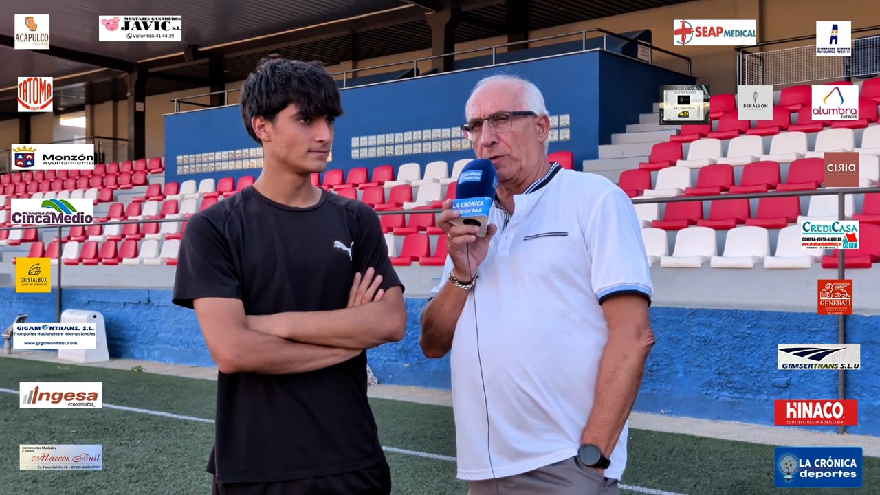 FÚTBOL  DIVISIÓN DE HONOR JUVENIL G-3 1ª JORNADA  AT.MONZÓN GIGAMONTRANS-RCD ESPANYOL DE BARCELONA   SÁBADO 5 DE SEPTIEMBRE 18 H    UN PARTIDO PARA LA HISTORIA    ARITZ  FERRER  PIRLA ( JUGADOR AT.MONZÓN GIGAMONTRANS )