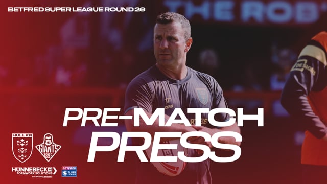 "It's Important We Finish The Year Strong" Huddersfield Giants Pre-Match Press - Willie Peters