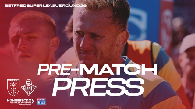"It's a Massive Game This Friday" Huddersfield Giants Pre-Match Press - Jez Litten