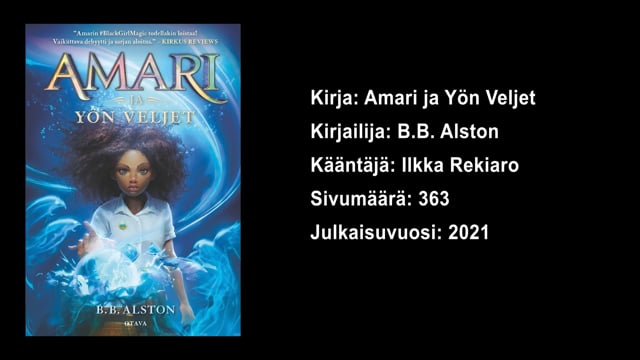Lukuvinkkejä 4.–6.-luokkalaisille: B. B. Alston – Amari ja yön veljet