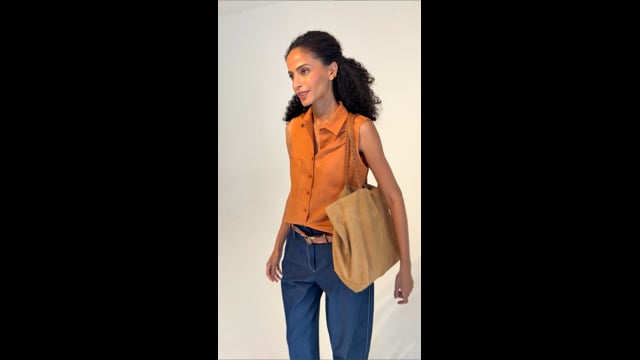 Sacola Tanzânia Camelo