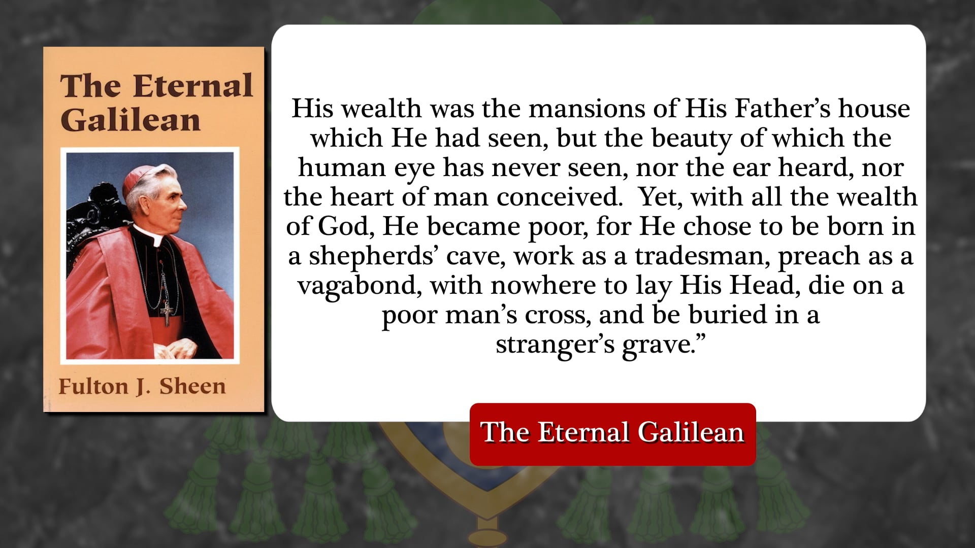 A Pilgrimage to Beatification: Archbishop Fulton J. Sheen - September 7, 2026