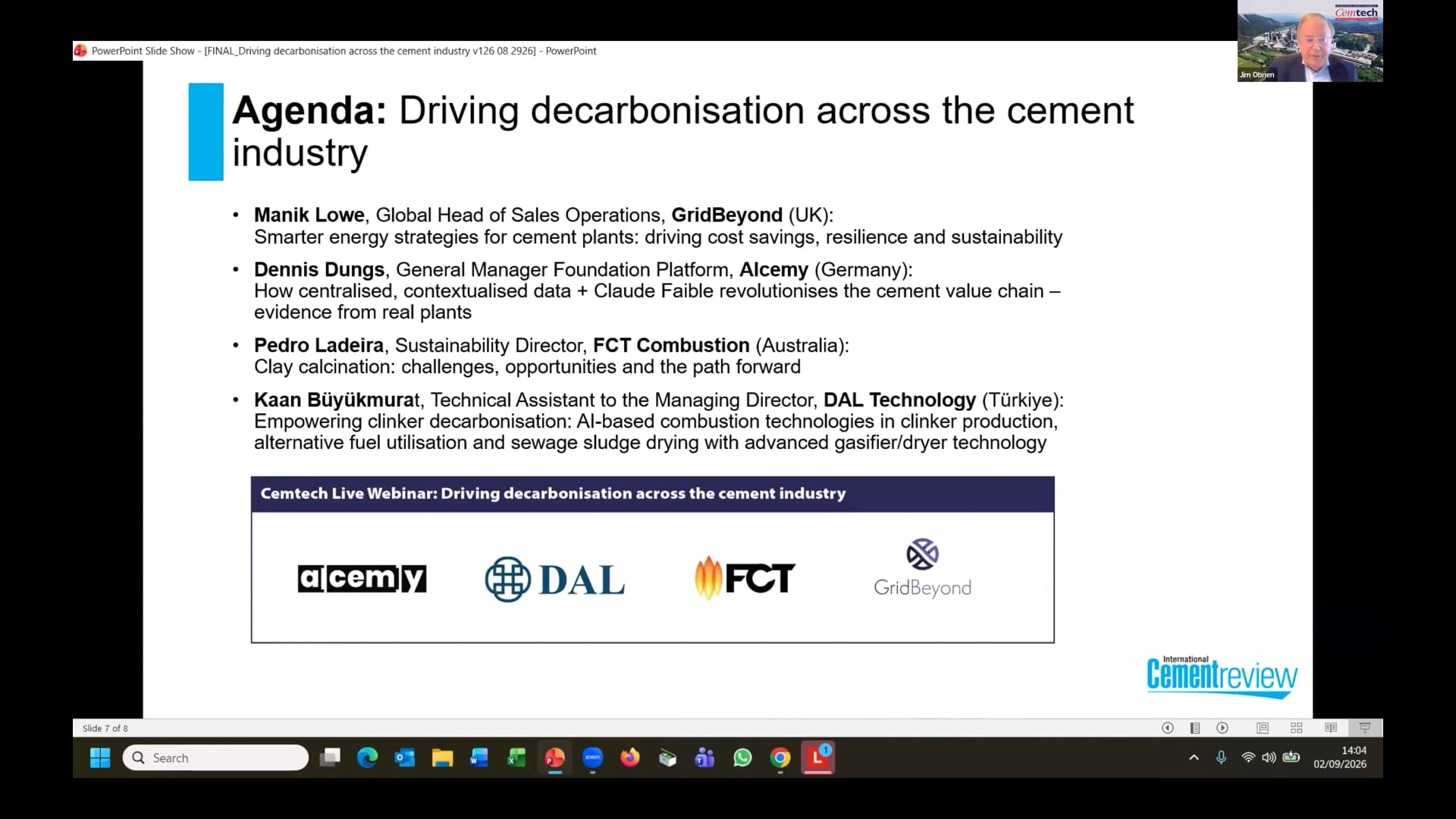 Cemtech Live Webinar: Driving Decarbonisation Across the Cement Industry