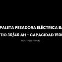 Transpaleta pesadora eléctrica batería de litio 40 Ah - Capacidad 1500 kg video