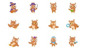 90 Owl Illustration Bundle, an Animal Illustration by Brickclay (Thumbnail 9 of 9)