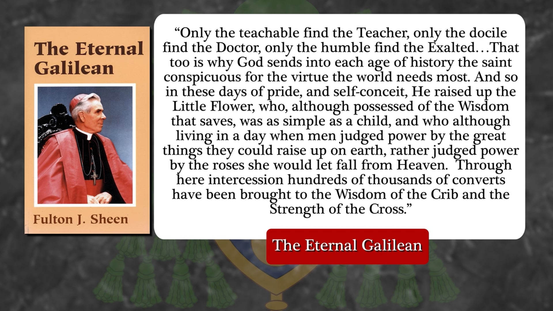 A Pilgrimage to Beatification: Archbishop Fulton J. Sheen - September 13, 2026