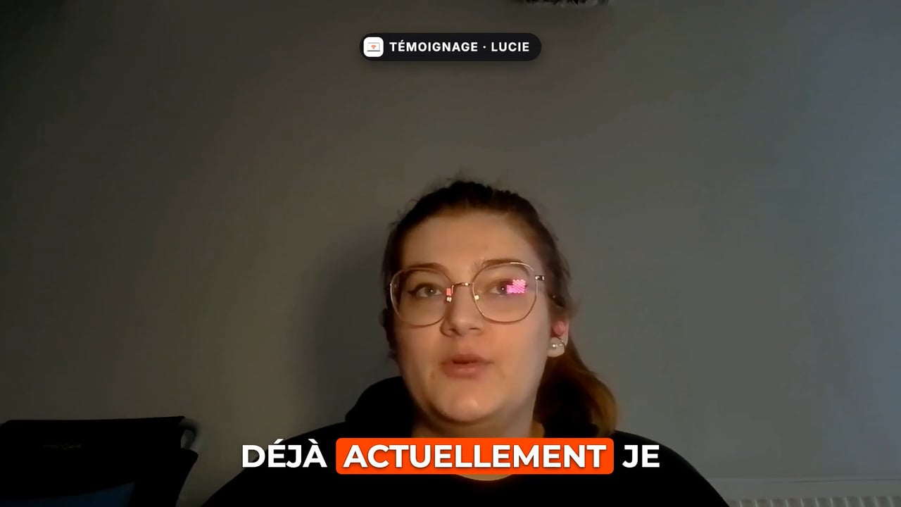 Témoignage vidéo de Lucie Bechet