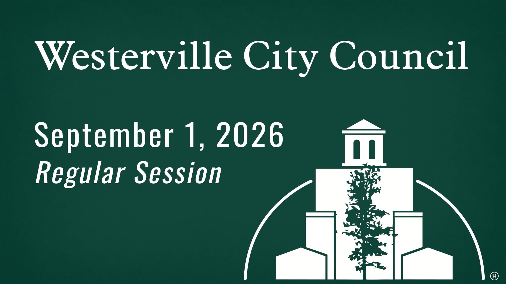 City Council September 1, 2026