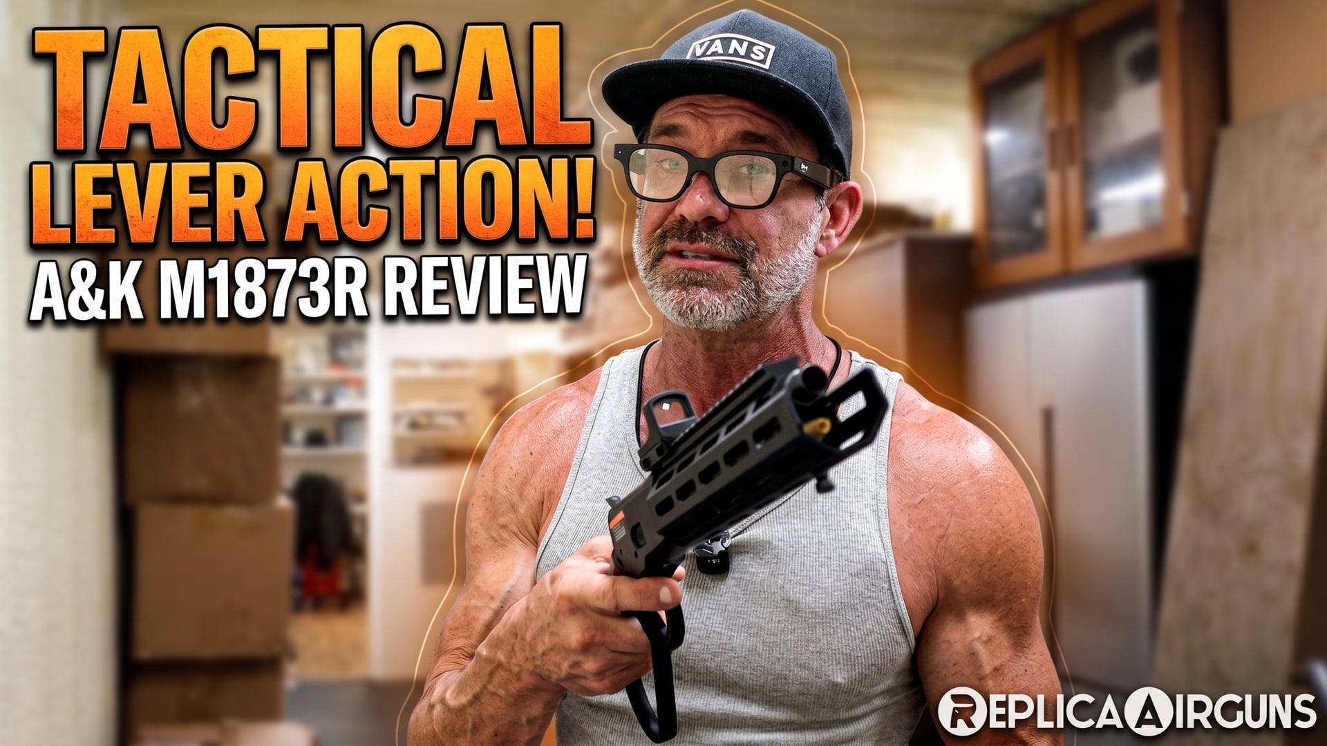 A&K M1873R M-Lock Lever Action Airsoft Gas Rifle Field Test Review