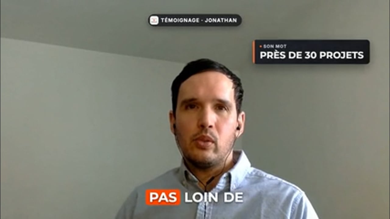 Témoignage vidéo de Jonathan Guillou