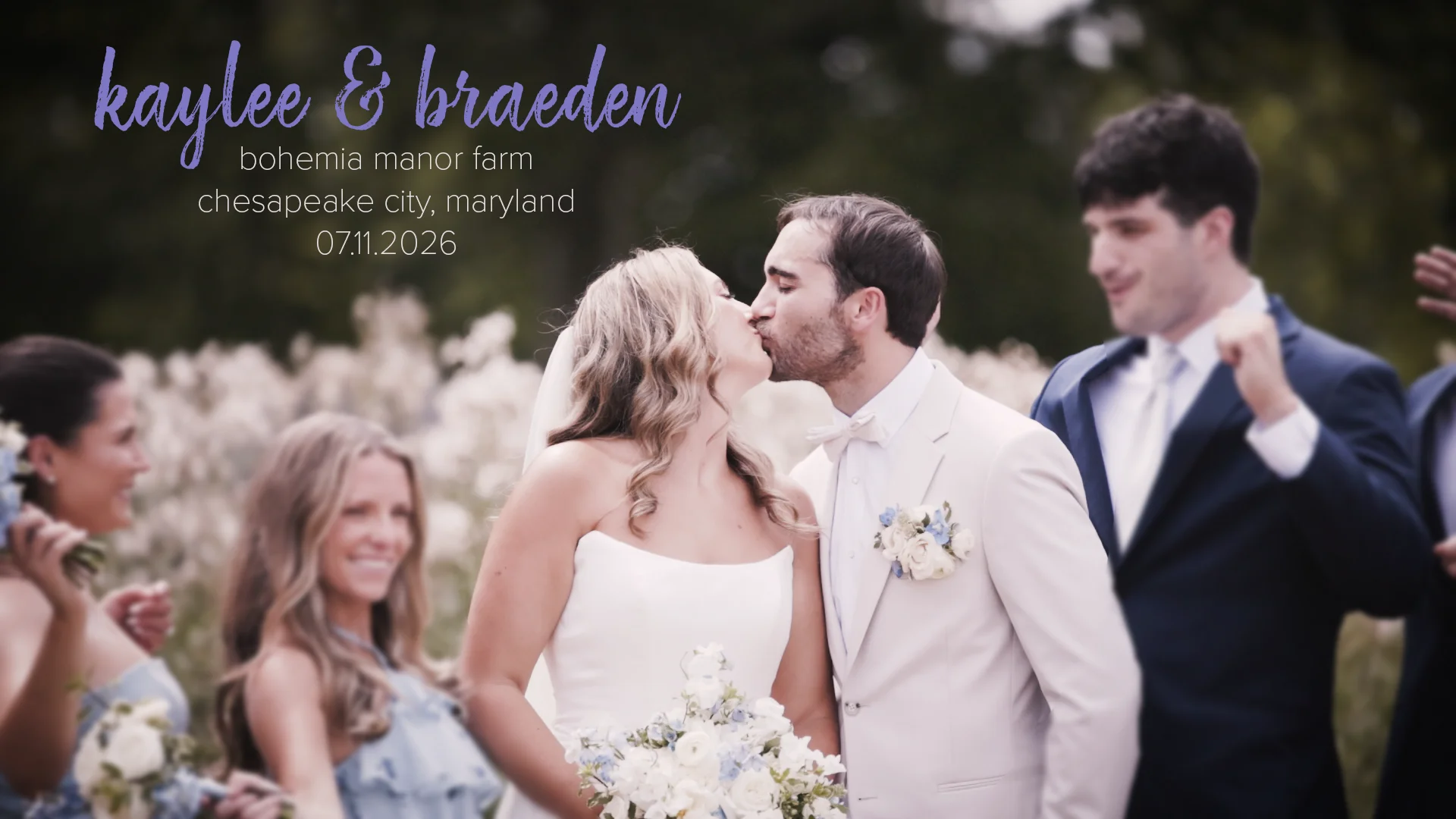 Kaylee & Braeden wedding film at Bohemia Manor Farm, Chesapeake City MD