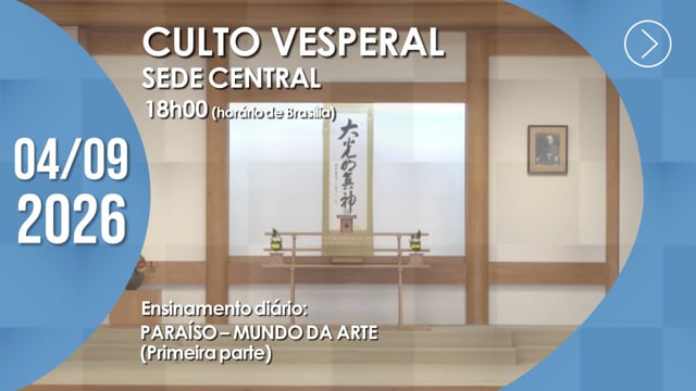Capa do vídeo do “Culto Vesperal | Sede Central - 04/09/2026”.