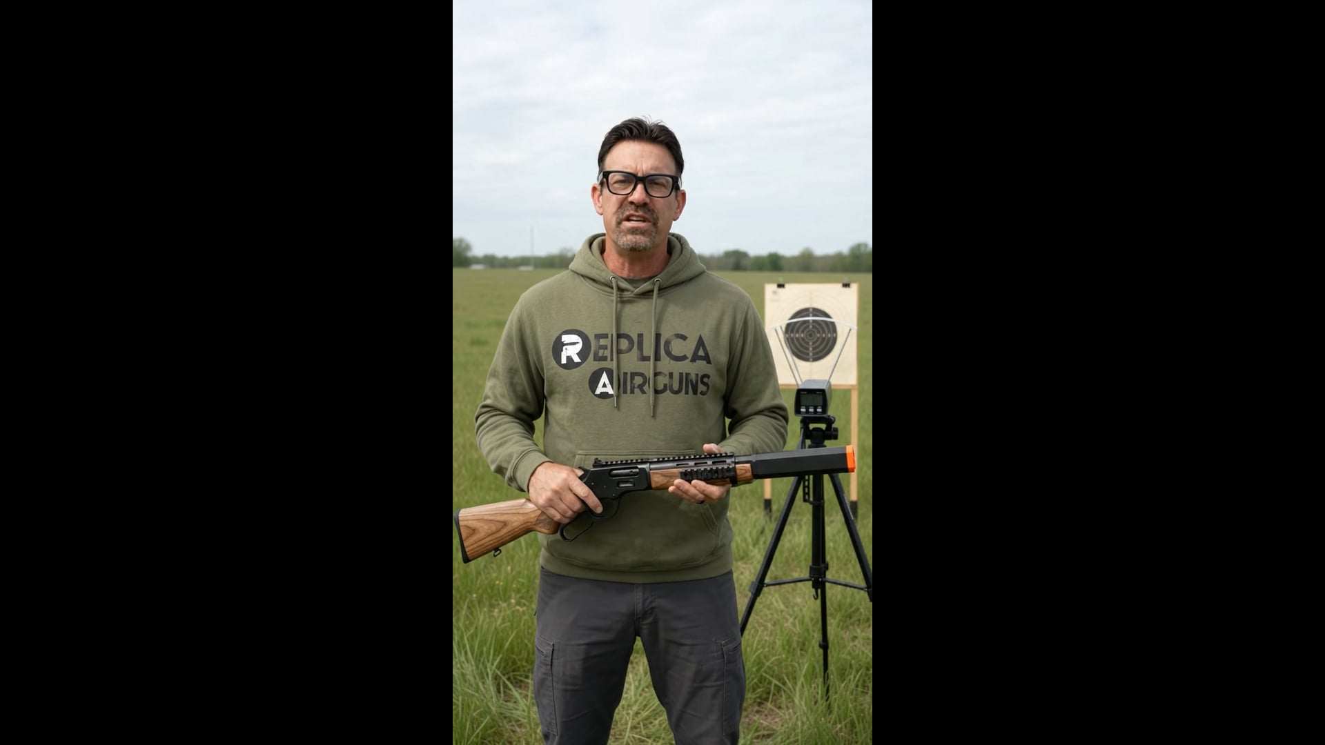 A&K M1873R M-Lock Lever Action Airsoft Gas Rifle Field Test Review Short