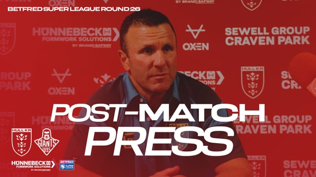 "We Had a Good Start" Huddersfield Giants Post-Match Press - Willie Peters