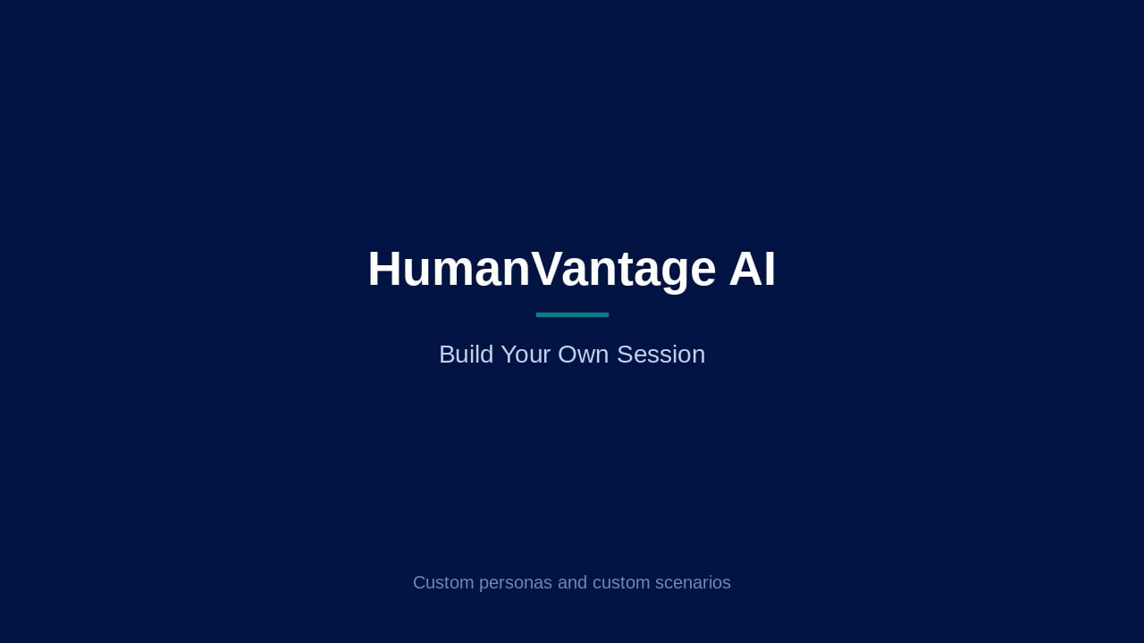 Build your own scenarios — video still