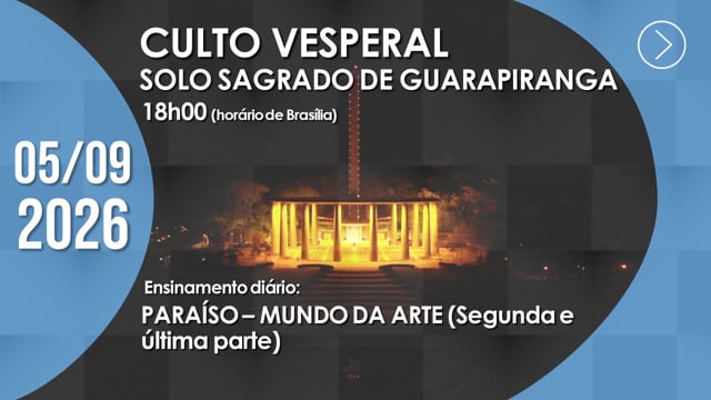 Capa do vídeo do “Culto Vesperal | Solo Sagrado - 05/09/2026”.