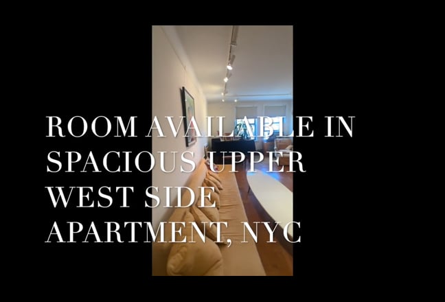 “Lovely and Spacious Room for Rent” - Upper West S Main Photo