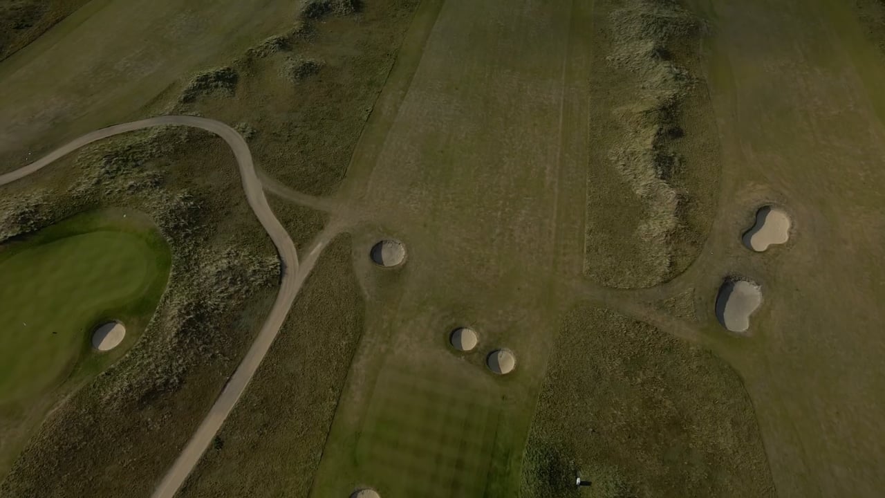 Golfplatz Budersand in Hörnum auf Sylt von oben