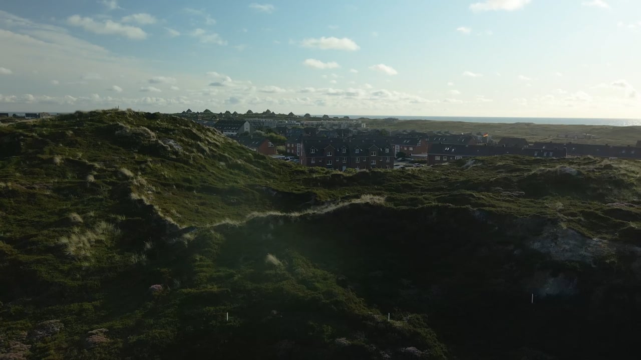 Dünental bei Hörnum auf Sylt im Gegenlicht