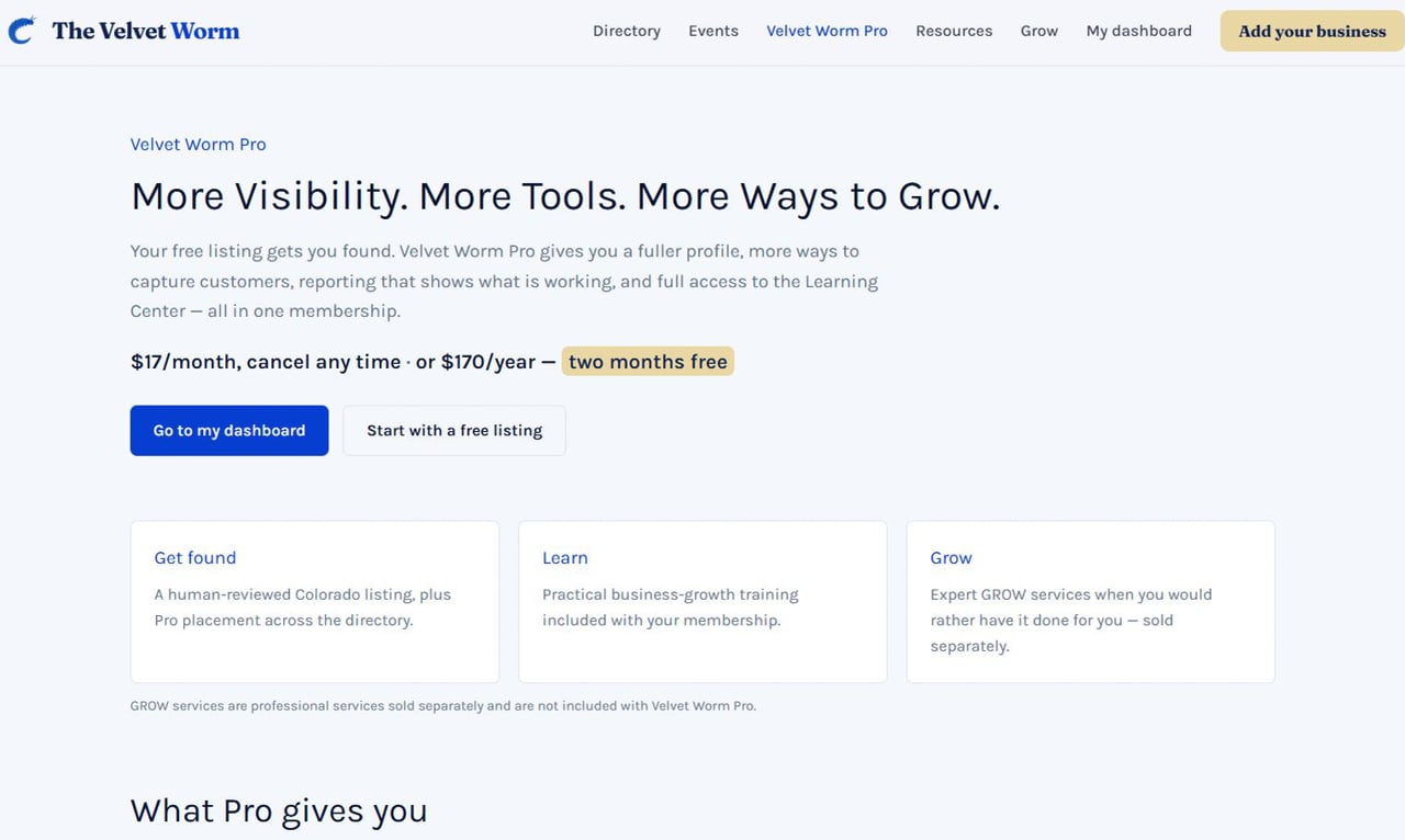 Velvet Worm Pro features overview