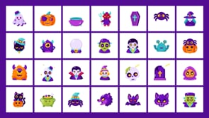 110 Halloween Flat Bundle Icons, an Emoji Icon by Prosymbols (Thumbnail 11 of 11)