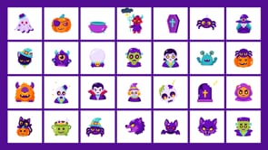 35 Animated Halloween Flat Icons, an Emoji Icon by Prosymbols (Thumbnail 4 of 4)