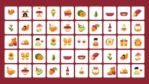 30 Animated Thanksgiving Flat Icons, an Emoji Icon by Prosymbols (Thumbnail 4 of 4)
